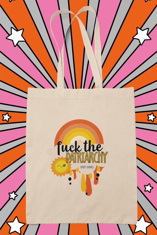 PRO ROE 1973 COLLECTION | "F*ck the Patriarchy* Cotton Canvas Tote Bag